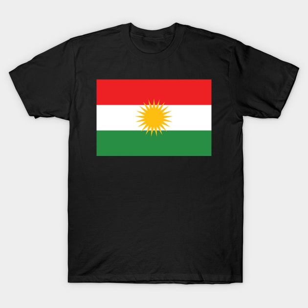 Kurdistan Flag T-Shirt by SolarCross